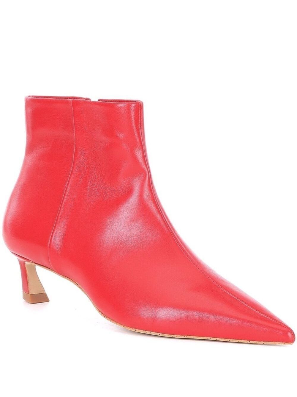 NWOB $140 Gianni Bini, the Georgina Leather Kitten Heel Booties - Picture 8 of 13